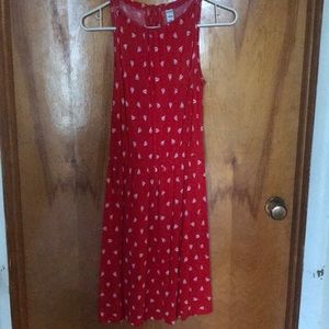 Red sailor dress